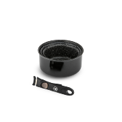 Set de 3 casseroles noir amovible 16/18/20cm - "Astuce"