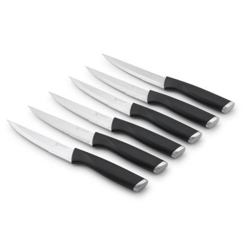 6 couteaux à steak noir 23,8cm - "Eris"