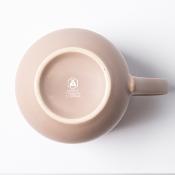 Lot de 2 mugs taupe - "Iris"
