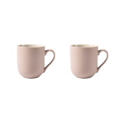 Lot de 2 mugs taupe - "Iris"