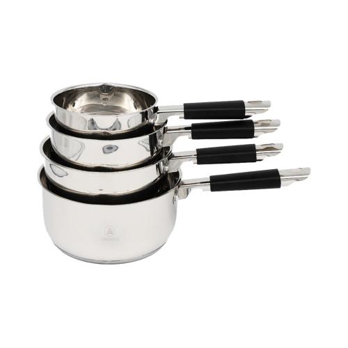 Set de 4 casseroles inox 14/16/18/20cm 