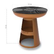 Brasero grill en fonte Ø80cm