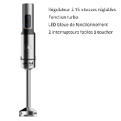 Mixeur plongeant 1200W - 15 vitesses