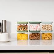 Lot de 6 bocaux en verre 600ml