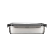 3 boîtes rectangulaires inox - 650ml/2500ml 