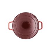 Cocotte en fonte émaillée ronde rouge 26cm 