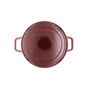 Cocotte en fonte émaillée ronde rouge 26cm