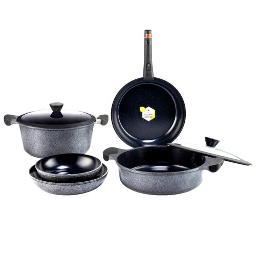 Set de 8 pièces noir amovible - "Charbon"