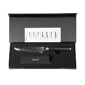 Couteau d'office noir damas 24cm avec étui - "Core"