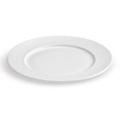 Lot de 6 assiettes plates blanc - "Emilie"