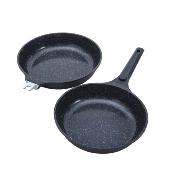 Set de 2 poêles noir amovible 24/28cm - "Alizée"