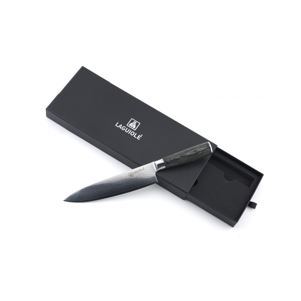 Couteau de chef noir 32cm - "Damarus"