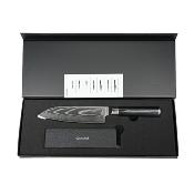 Couteau santoku noir damas 29cm avec étui - "Core"