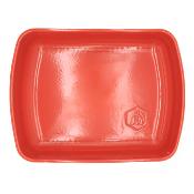 Moule rectangulaire orange en céramique 34cm - "Brique" 