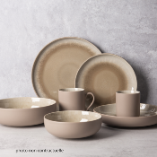 Lot de 6 bols taupe - "Iris"