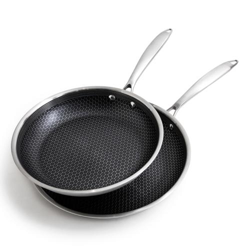Set de 2 poêles 24/28cm triplex -  "Black Cube"