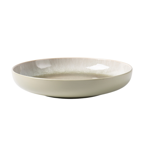 Lot de 6 assiettes creuses vert - "Iris"