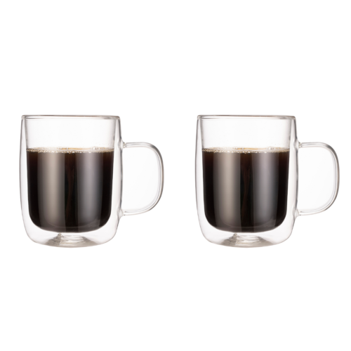 2 mugs à thé double paroi - 250ml 