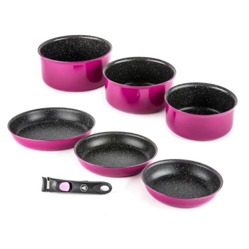 Set de 7 pièces rose amovible - "Astuce"