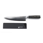 Coffret de 2 couteaux Damarus en acier noir - "Gustave"