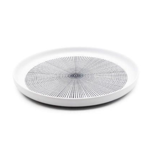Lot de 6 assiettes plates blanc - "Aïna"