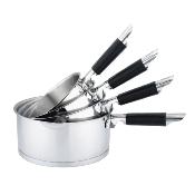 Set de 4 casseroles inox 14/16/18/20cm induction