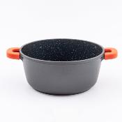 Faitout noir 24cm revêtement céramique - "RobuCook"