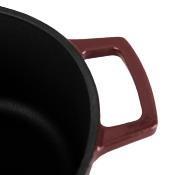 Cocotte en fonte ronde 20cm - "Masseiron Merlot"