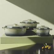 Cocotte en fonte ronde 20cm - "Masseiron Olivine"