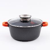 Faitout noir 24cm revtement antiadhsif - "RobuCook"