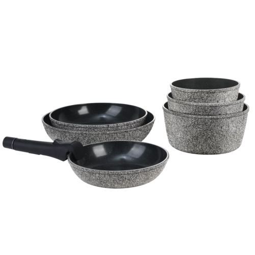 Set de 7 pièces noir amovible - "Charbon"