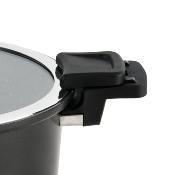 Cuiseur noir 28cm - "Temps de cuisson rapide"