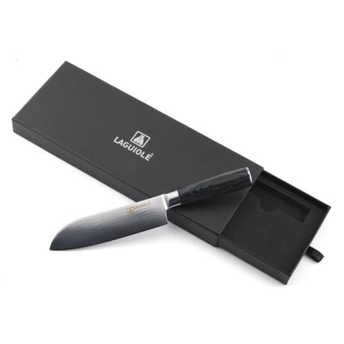 Couteau santoku noir 29,5cm - "Damarus
