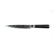 Couteau  trancher noir damas 34cm avec tui - "Core"