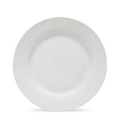 Lot de 6 assiettes plates blanc - "Eternity"