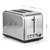 Grille-pain électrique inox 