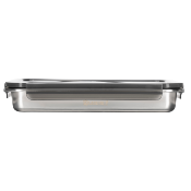 2 boîtes rectangulaires inox - 1930ml