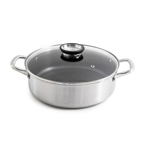 Sautoir 28cm triplex avec couvercle - "Black Cube"