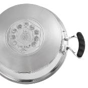 Tajine inox 28,5cm avec couvercle en céramique 18/8