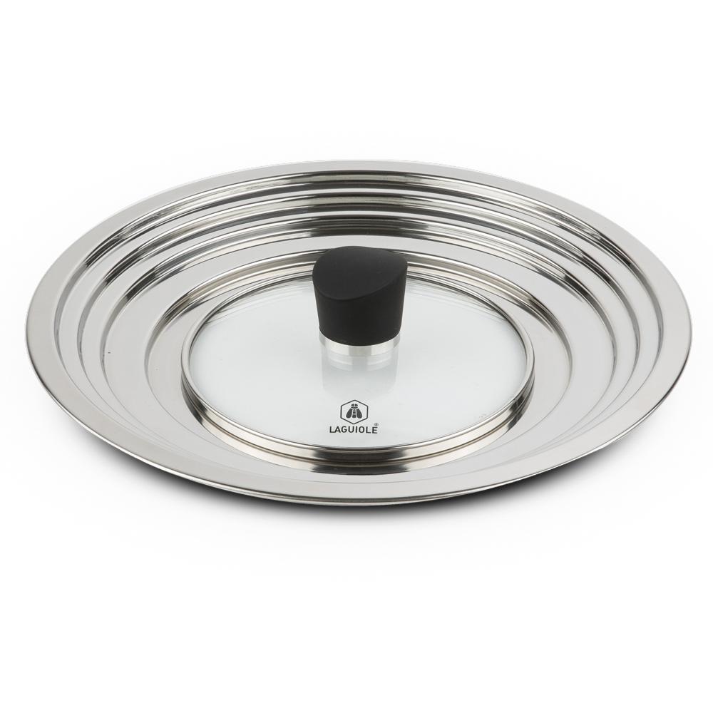 Cabilock Couvercle universel en acier inoxydable pour casserole, wok - 28 cm  : : Cuisine et Maison