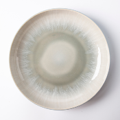 Lot de 6 assiettes creuses bleu - "Iris"