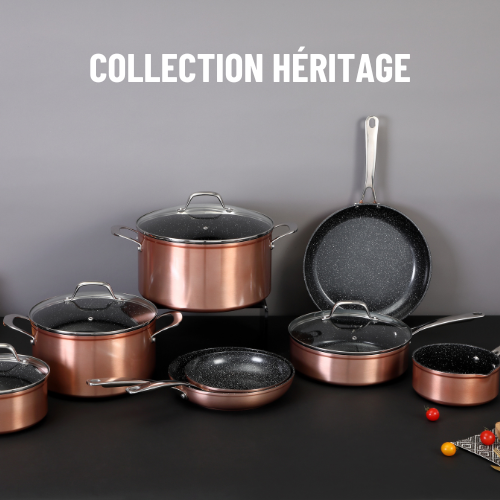 materiel de cuisson couleur cuivre